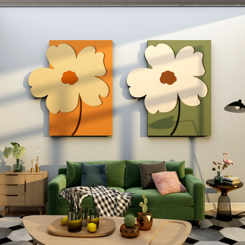 电视客厅装饰沙发背景墙面亚克力3d立体贴壁画雪弗板高级浮雕大白