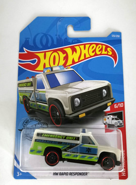 风火轮HotWheels HW RAPID RESPONDER 绿色救援车 2019-123
