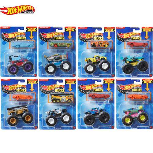 风火轮HotWheels大脚车Trophy Champions双车套儿童男孩玩具GRH81