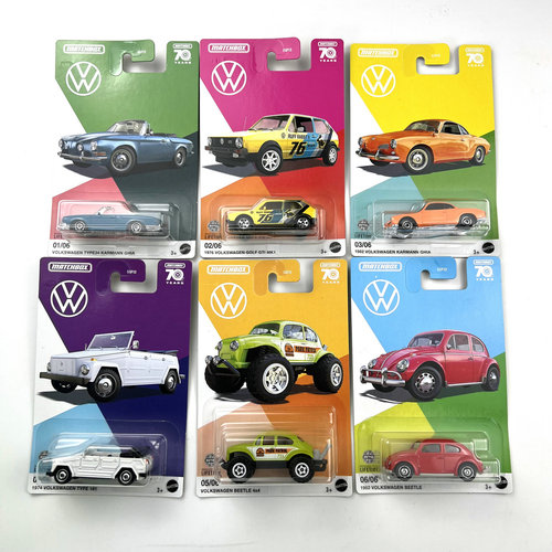 火柴盒Matchbox珍藏合金模型70周年纪念JEEP大众MINI福特GGF12