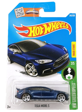 风火轮HotWheels TESLA MODEL S 蓝色 2015-242X
