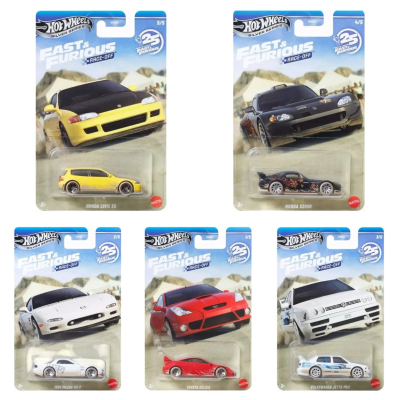 风火轮HotWheels速度与激情丰田本田思域马自达RX7捷达HNR88-P