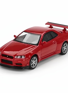 MINIGT 1:64日产 SKYLINE GT-R (R34) V-SPEC ACTIVE 红色