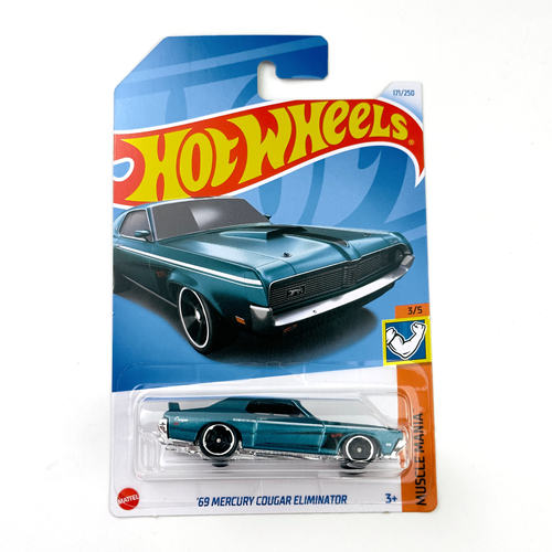 风火轮HotWheels 69 MERCURY COUGAR ELIMINATOR 浅蓝 2024-171