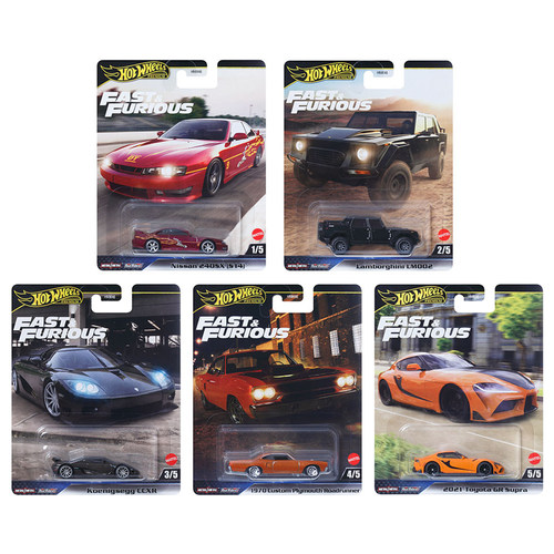 风火轮HotWheels速度与激情文化尼桑速霸兰博基尼普利茅斯HNW46-L