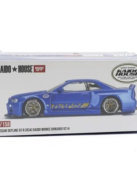Kaido House Mini GT 1:64 Nissan Skyline GT-R R34 SHINJUKU V2