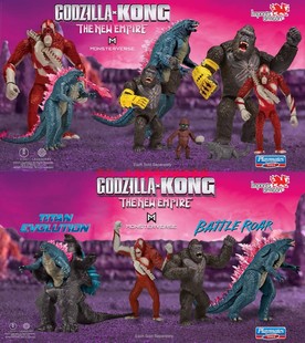 现货哥斯拉大战金刚2帝国崛起电影款儿童玩具大猩猩发声可动手办
