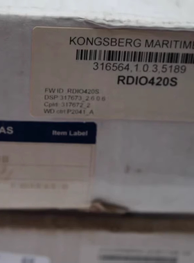 KONGSBERG RDIO420S 控制模块RDIO 420S 316564