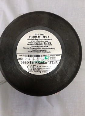 SAAB TANKRADER TYPE：TGE5110  9150075-751 REV C
