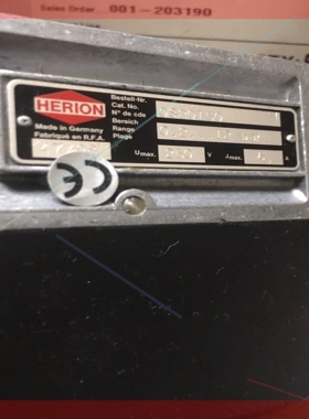 询价!HERION PRESSURE SWITCH 0820150
