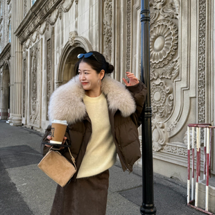 毛领标识非尺码 短款 标 羽绒服 7607561R SOUL 配宽毛领 DETAIL