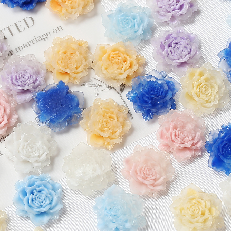 树脂花夜光diy手工饰品材料配件