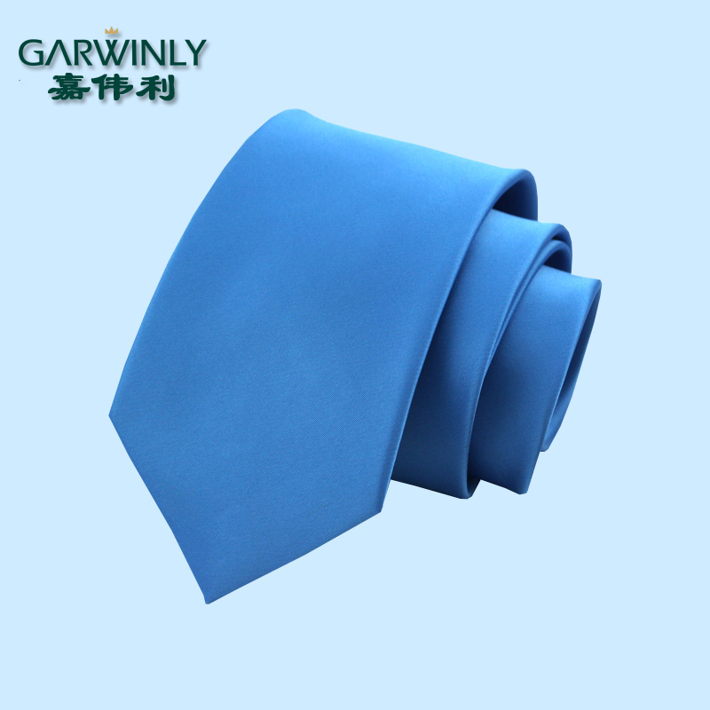 男士8cm商务风纯色新郎结婚领带