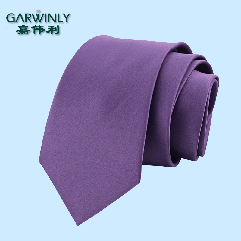 嘉伟利 男士正装商务英伦职业学生8CM紫色新郎伴郎结婚宽版领带