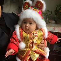 Детский комплект ручной работы для мальчиков, детское зимнее ханьфу, платье