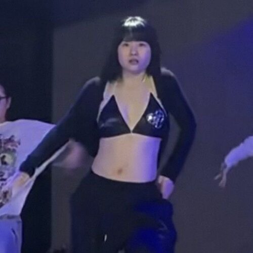 LUVS7原创烫钻亮面镭射PU皮性感派对辣妹比基尼