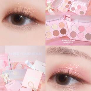 韩国Blessedmoon香皂Soap Palette细闪lika A哑光珠光六色眼影盘