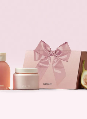 韩国小众 直邮 WHIPPED无花果冰淇淋沐浴露身体乳膏礼盒套装