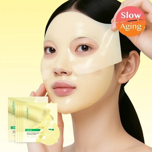 韩国直邮 EASYDEW紧致焕彩安瓶凝胶面膜改善皱纹EGF淡班提亮 4片