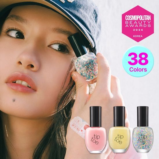 指甲油Tip toe 韩国直邮 Andante彩色指甲油38色 tiptoe