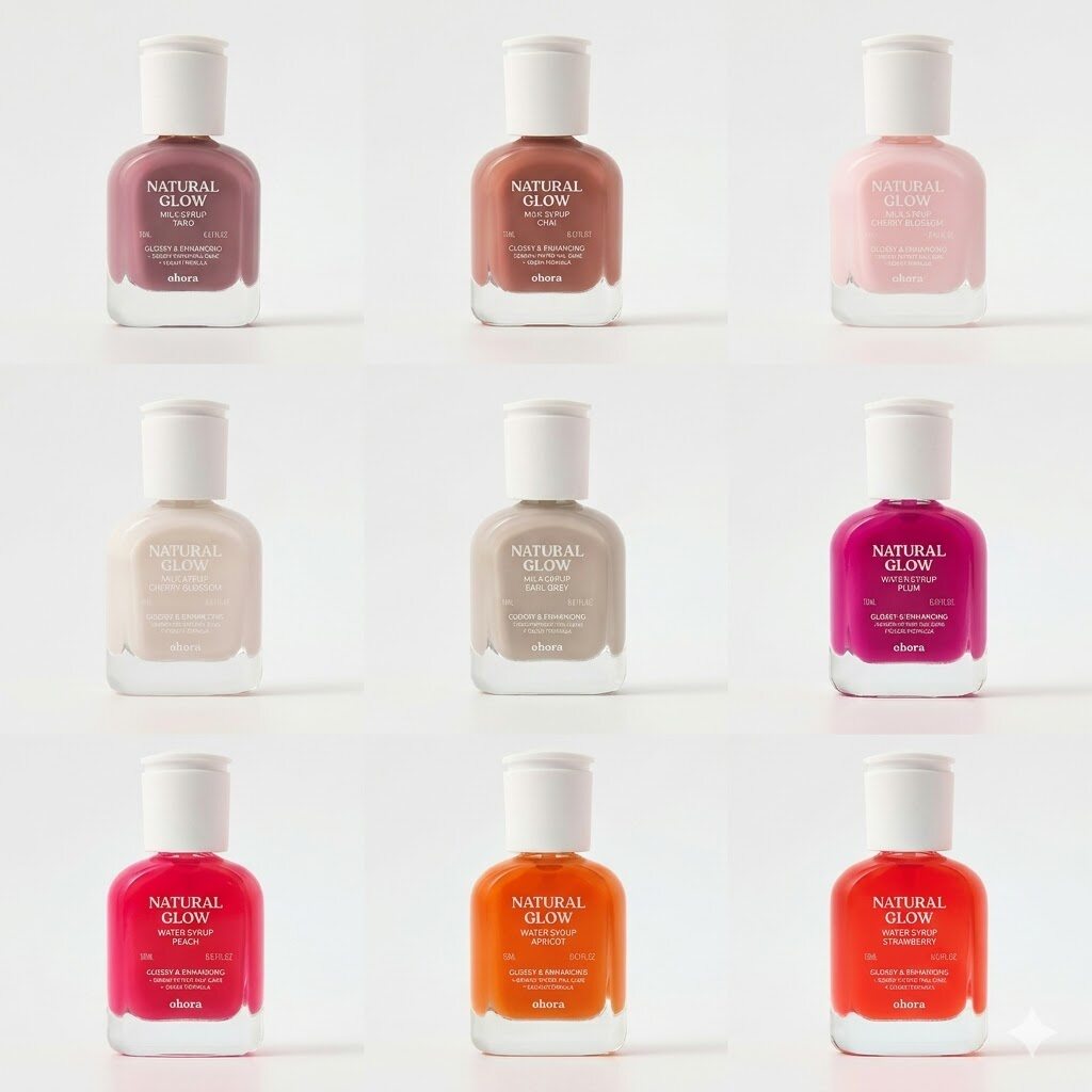 韩国直邮 ohora天然光泽护甲营养指甲油美甲油强化指甲 10色