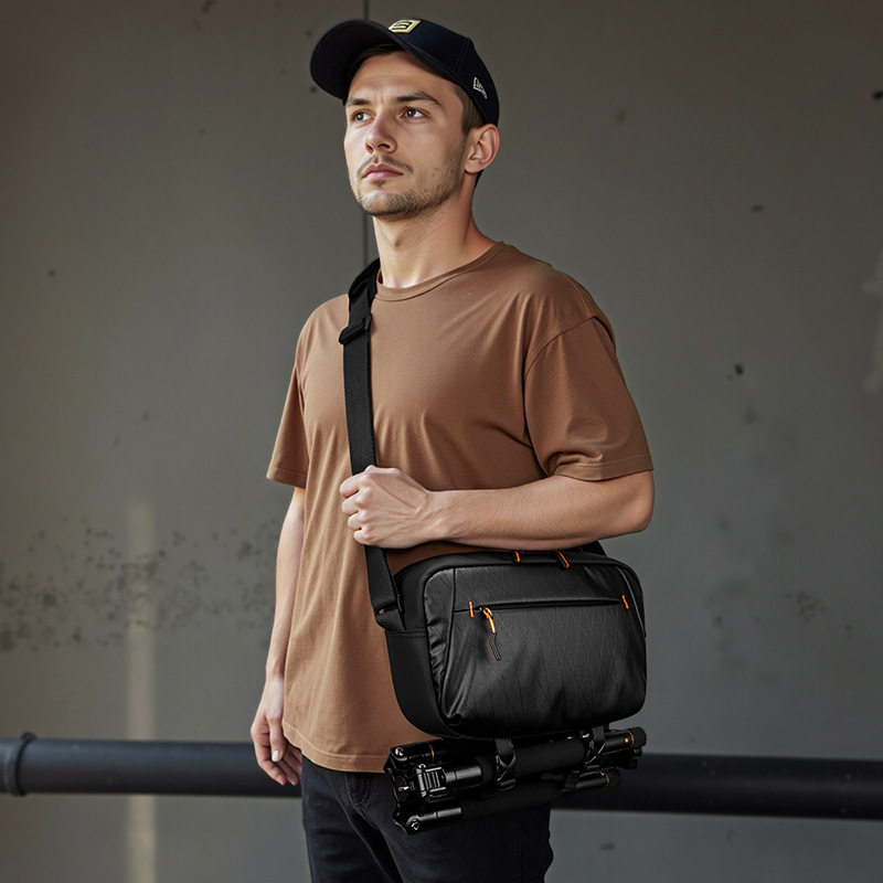 七色棉便携相机包单肩胸包摄影包富士微单反数码斜跨收纳包现货