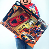 儿童大号遥控车四通跑车玩具可充电双开门礼盒装 礼品教育机构礼物