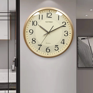 金钟宝挂钟轻奢静音时钟客厅现代简约时钟餐厅会议室卧室石英钟表