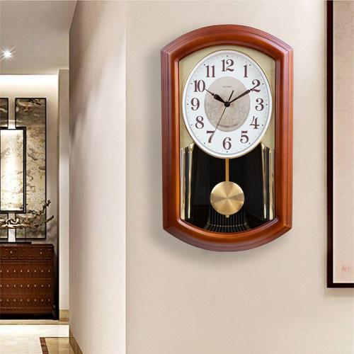 金钟宝中式复古大号报时挂钟客厅