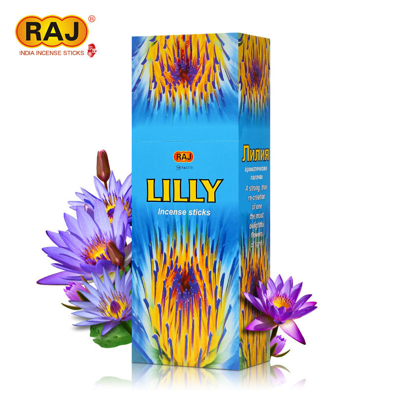 RAJ印度香 百合LILLY 印度原装正品进口手工花香薰熏香线香128