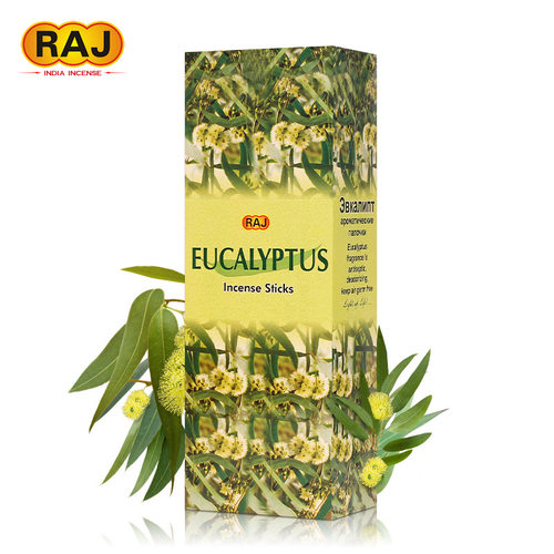 RAJ印度香 桉树EUCALYPTUS 正品印度原装进口手工香薰熏香线香122