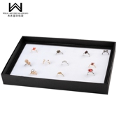 100位戒指盒带盖首饰盒饰品耳钉收纳盒流行首饰收纳戒指展示