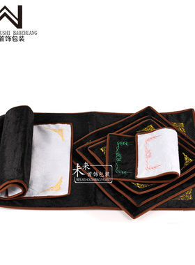 黑白双面看货盘首饰珠宝展示布