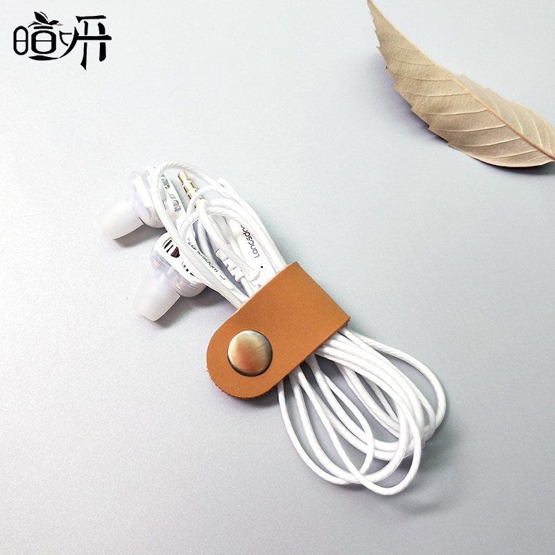 暄妍创意真皮牛皮手工耳机数据线收纳扣绕线器手机理线器缠线器在类目 箱包皮具/热销女包/男包, 箱包相关配件中 - 来自Buy2taobao.com提供专业的淘宝代购服务