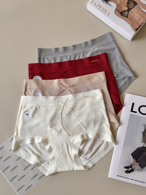 Lap大蝴蝶结镂空舒适再生纤维素纤维高配女士三角内裤透气无痕