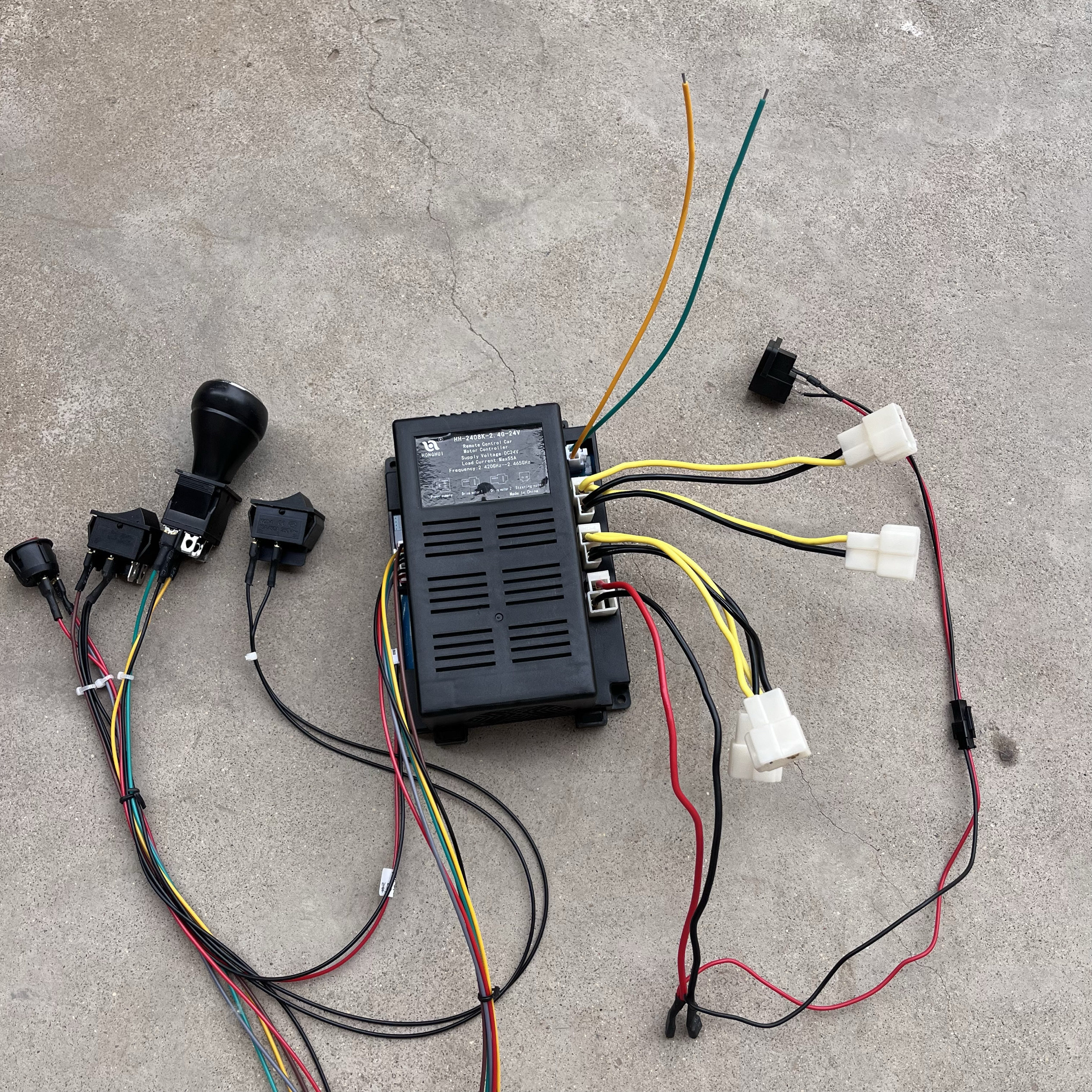 儿童电动童车遥控器主板汽车改装线路12V24V大功率童车配件大全