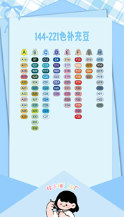 玲子拼豆77色融合豆套装 补充包婆娑黄豆豆手工通用Mard同色