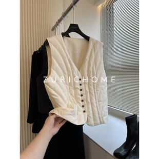 轻薄保暖不臃肿 好品质90鹅绒 显瘦保暖鹅绒背心马甲 HOME ZURICH