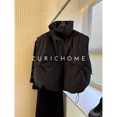 ZURICH 宽松鹅绒背心马甲 抽绳可爱泡款 HOME 休闲洋气加厚保暖