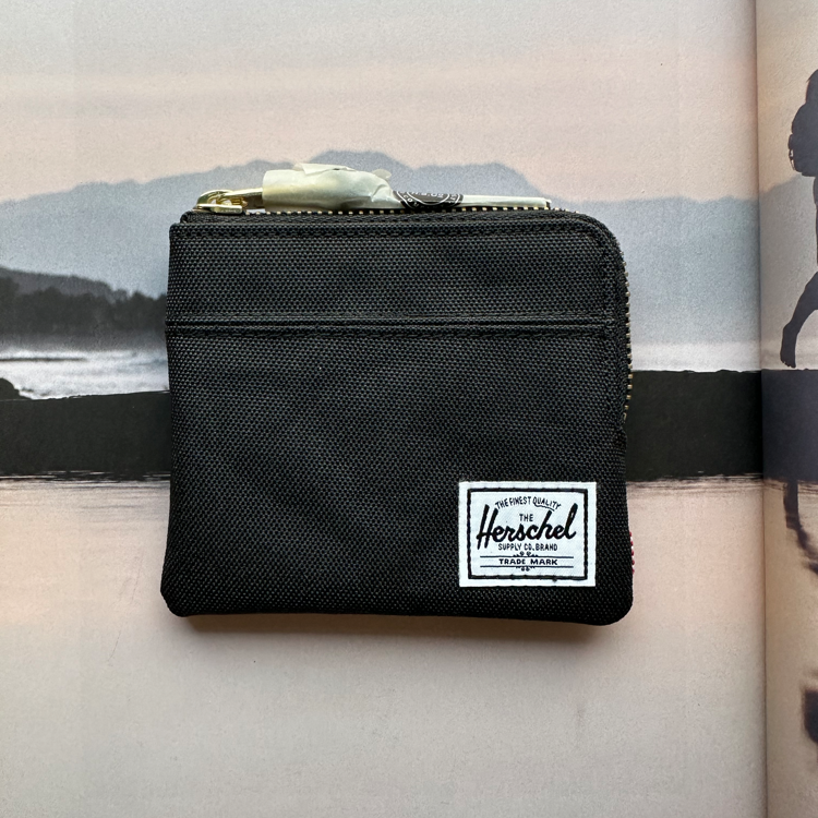 美国正品Herschel Supply Johnny Wallet零钱包拉链帆布钱包男女