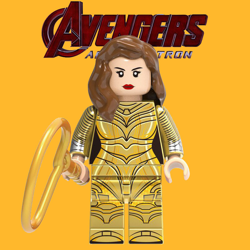 兼容乐高积木正义联盟欣宏1509神奇女侠戴安娜益智拼装人仔玩具