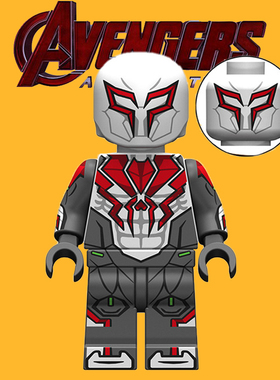 XP117白色蜘蛛侠平行世界第三方益智男女拼装积木人仔儿童玩具