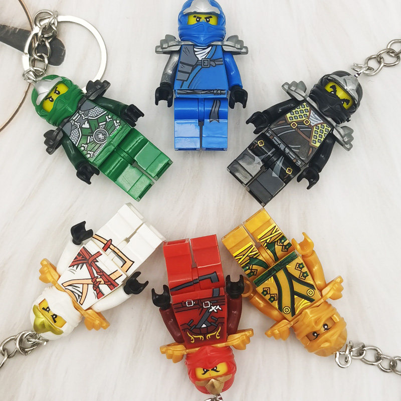 幻影忍者劳埃德杰凯人仔杰钥匙扣挂件第三方人偶男孩积木玩具