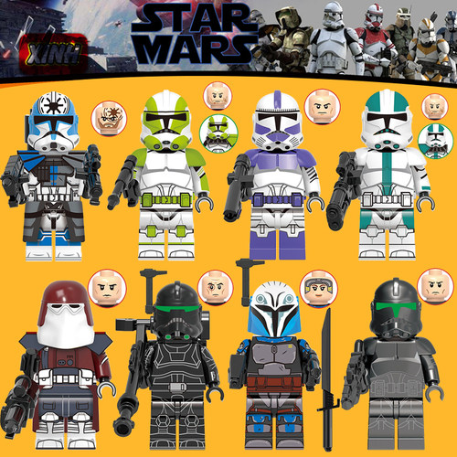 X0323星球大战银河陆战队杰西克隆兵第三方儿童积木人仔玩具X0333