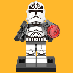 小颗粒星球大战欣宏631狼群克隆兵克隆人SW537拼装积木人仔玩具