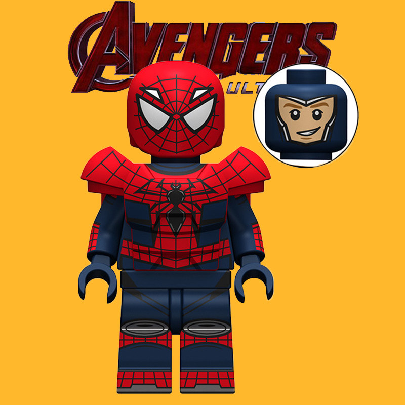 XP115金属蜘蛛侠平行世界第三方拼装男女孩积木人仔益智儿童玩具