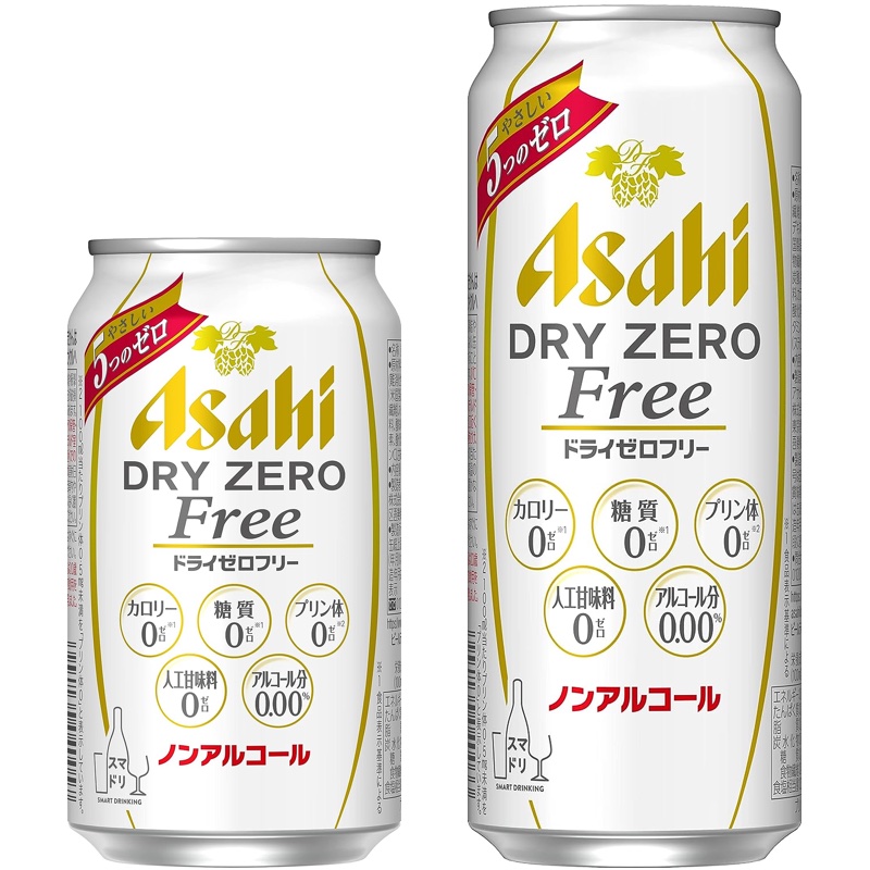 日本进口 Asahi 朝日 无酒精啤酒 无醇 零糖无嘌呤 Dry Zero FREE