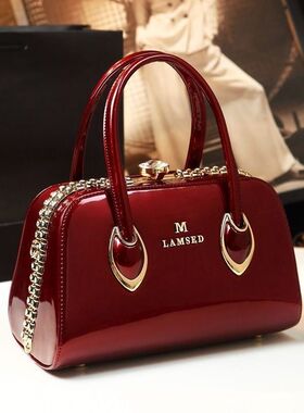 2025新款真皮女包中年婚礼妈妈包大容量斜挎手提包大气女士包包潮