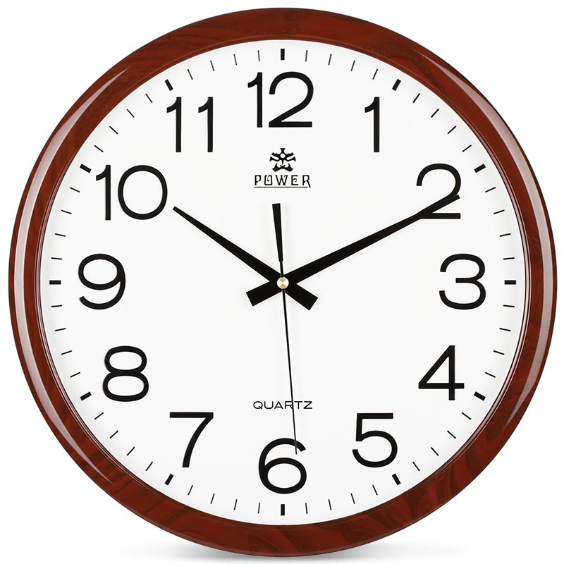 霸王圆形系列静音挂钟餐厅卧室用