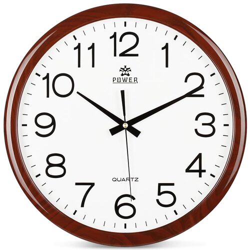 霸王圆形系列静音挂钟餐厅卧室用